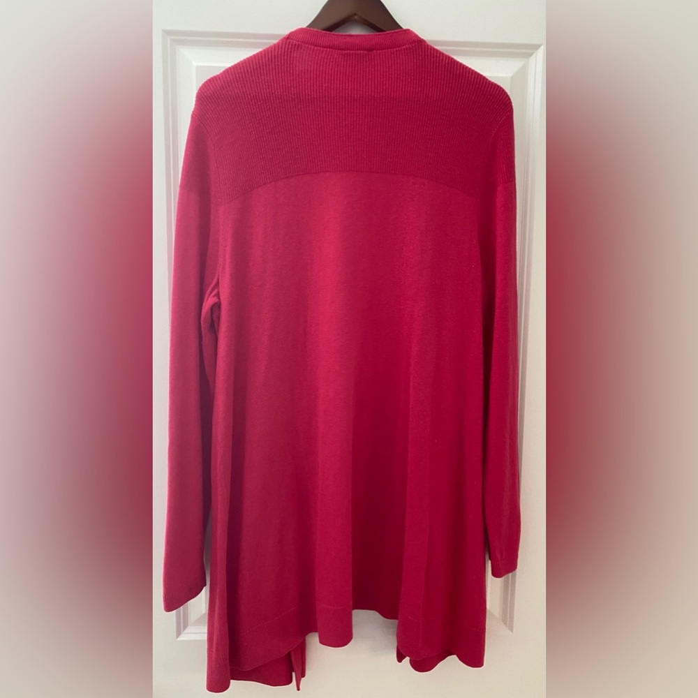 Talbots Long Cardigan Open Front - image 2